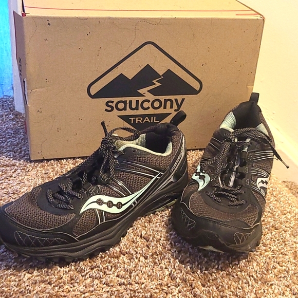 Saucony Shoes - Saucony Excursion TR 10 Women Size 10 Trail Running Sneakers Blue and Black